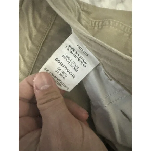 Wrangler Cargo Shorts Mens 34 60BPWGR Khaki Ripstop Outdoor Hiking - Picture 8 of 14